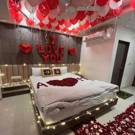 Romantic love theme decor