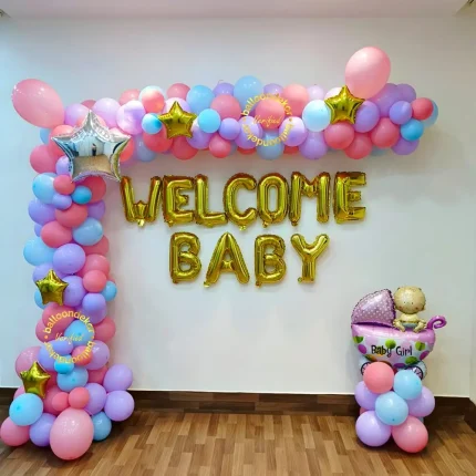Premium Baby Girl Welcome Decoration on Wall Collection