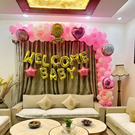 Premium Pink Theme Welcome Decoration Collection