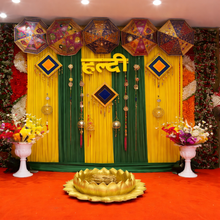 Traditional Haldi Decoration
